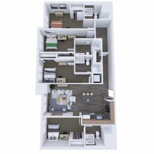 4x4 Floor Plan
