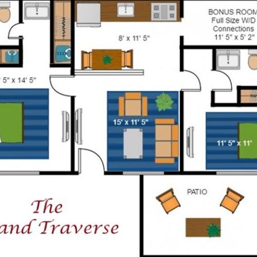 1x1 Premier 1 Bed Apartment Aspen Grove Apartments