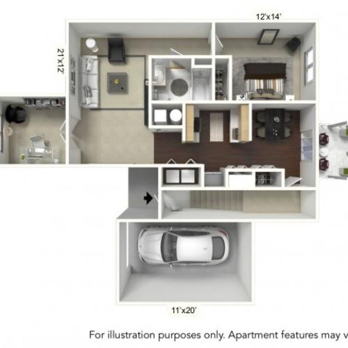 2 Bed / 1 Bath Apartment in Williamsville NY StoneGate Apartment