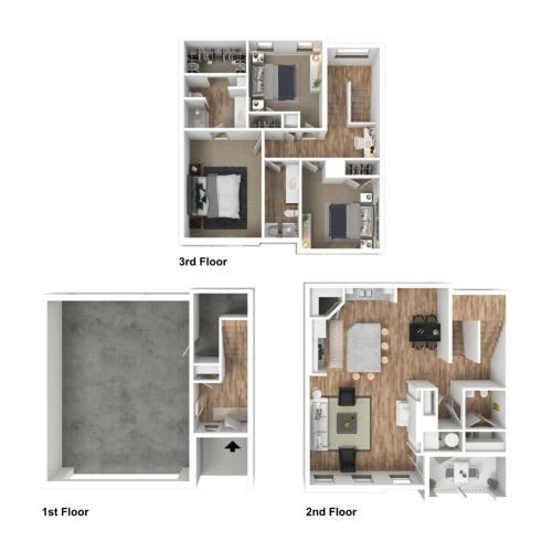 3 bed/2.5 bath - Townhome