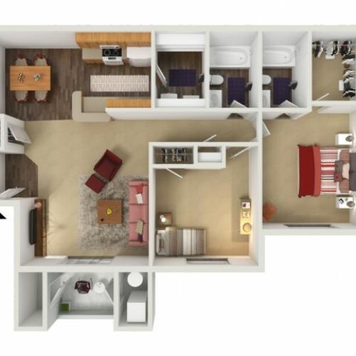 2 bed/2 bath