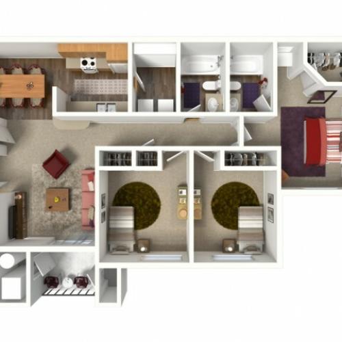 3 bed/2 bath