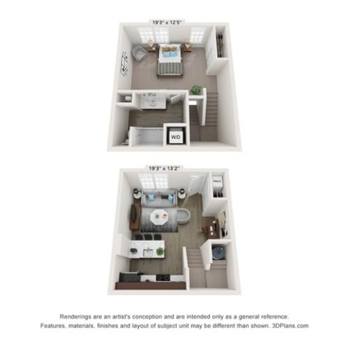 Woodbury Townhome 2 Bed Apartment LC Brier Creek