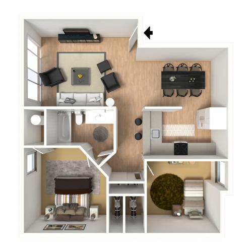 One Bedroom Apartments Near WWU Monterra Apartments