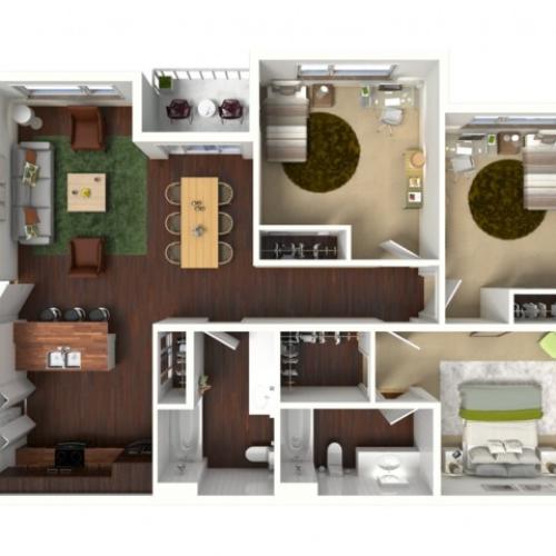 1x1 1 Bed Apartment K West Apartments