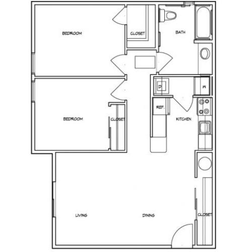 1 Bedroom 1 Bed Apartment El Paseo Apartments