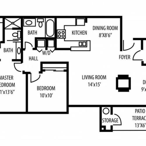 Sedona (2 Bed - 2 Bath Den)