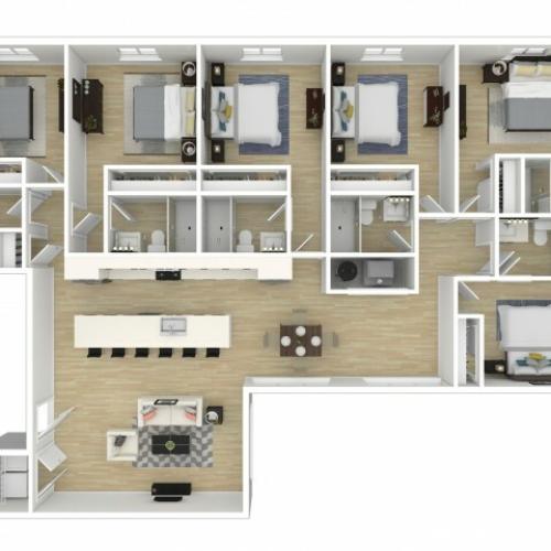 Viva at Capitol Hill Penthouse Flats Floor Plan