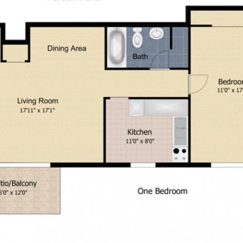 1 Bedroom Deluxe 1 Bed Apartment Fallstaff Manor Apartments