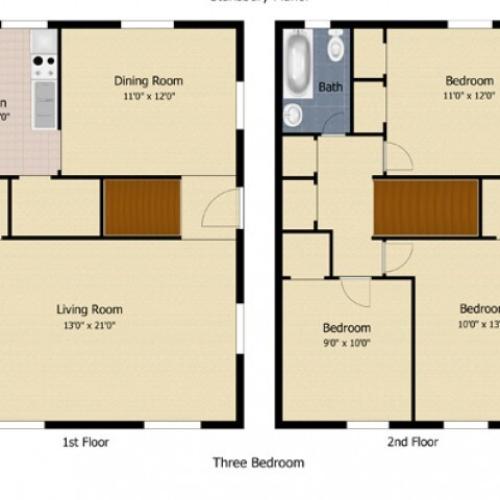 1 Bedroom Deluxe 1 Bed Apartment Stansbury Manor Apartments & Townhomes