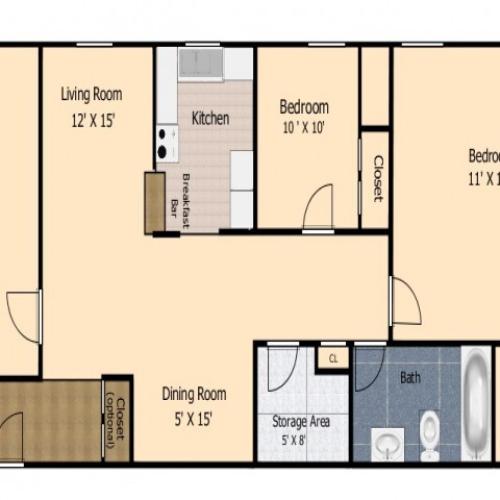2 Bedroom 2 Bed Apartment Cranberry Run