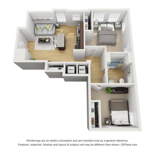 2Br 1Ba