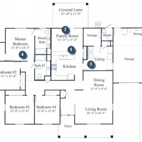 Lancer 4 Bedroom 2 Story Multiplex Home 4 Bed Apartment Hickam Communities