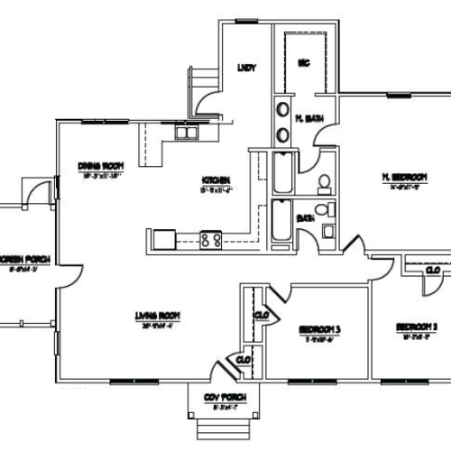 3 Bedroom Floor Plan | Base Housing Camp Lejeune | Atlantic Marine Corps Communities at Camp Lejeune