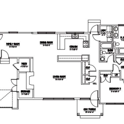 3 Bedroom Floor Plan | Base Housing Camp Lejeune | Atlantic Marine Corps Communities at Camp Lejeune