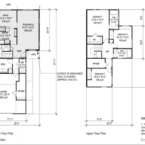 3-bedroom two story townhome, renovated with a fencd in yard and one car garage