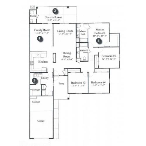 Lancer 4 Bedroom 2 Story Multiplex Home 4 Bed Apartment Hickam Communities