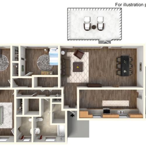 SNCO 3 Bed Apartment Campbell Crossing