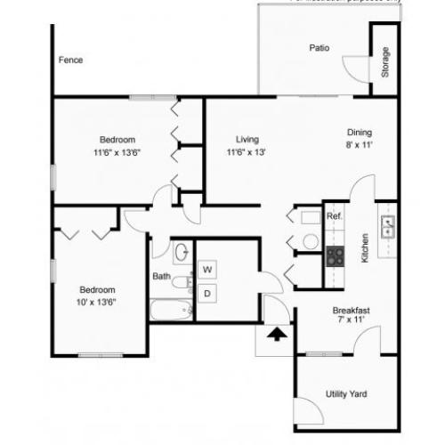 Comanche I 2 bd 2 Bed Apartment Cavalry Family Housing
