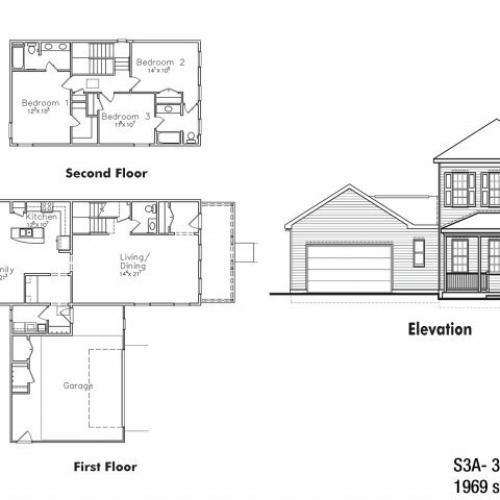 CGO 3 BDRM Floor Plan | Ft Drum Housing