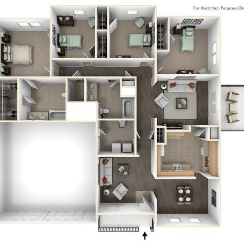 Murphy 3 Bed Apartment Stewart Terrace New Windsor, NY