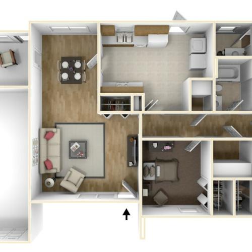 Laurel Bay Albert 3D Floor Plan