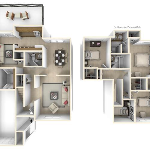 Adams Townhome Slocum Village 2 Bed Apartment Cherry Point