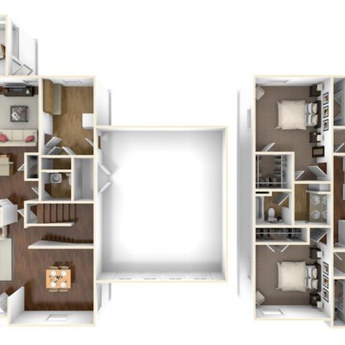 Adams Townhome Slocum Village 2 Bed Apartment Cherry Point