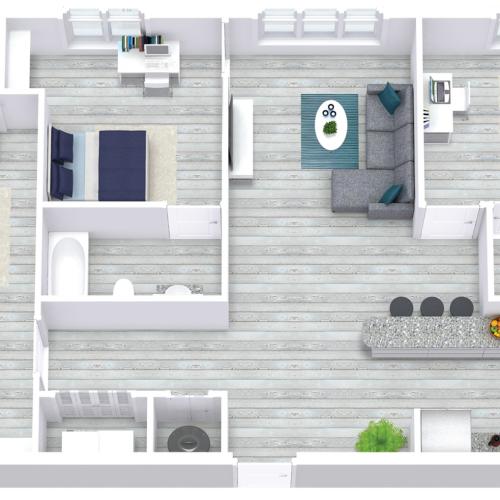 A three bedroom, 3 bathroom apartment. | Apartments in Carrollton, GA | Bellamy Carrollton