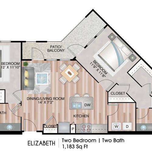 Two Bedroom Floorplan