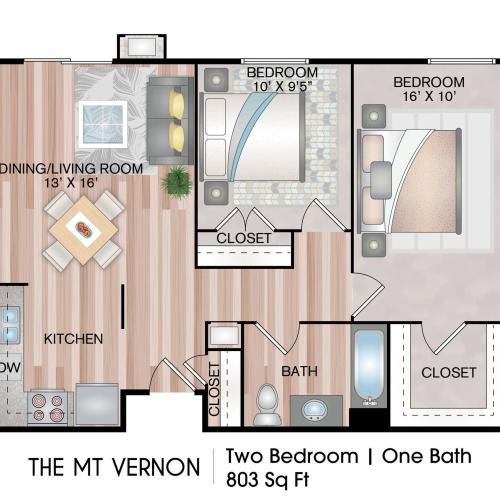 The Alexandria (Active Senior Community) 1 Bed Apartment Manchester