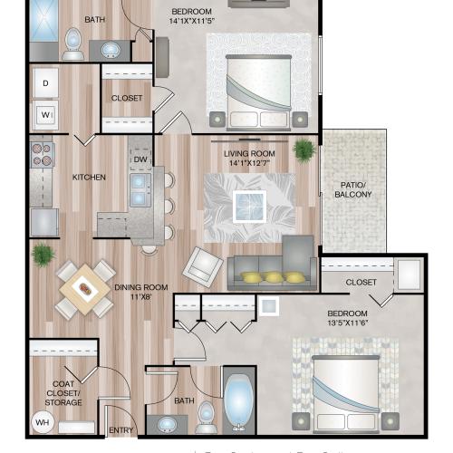 CAMBRIDGE 2 Bed Apartment Park Place Northville