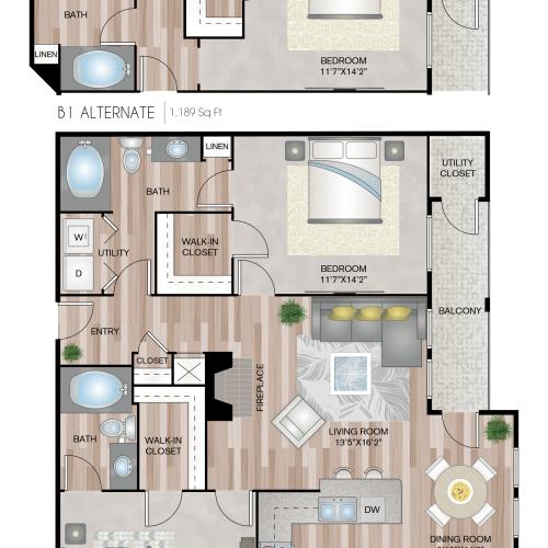 2 Bedroom Apartment