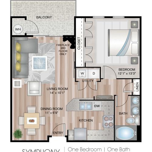 One Bedroom Apartment