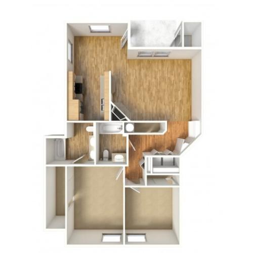 Cedar 1 Bed Apartment Sequoia Grove Apartments in Canby Oregon