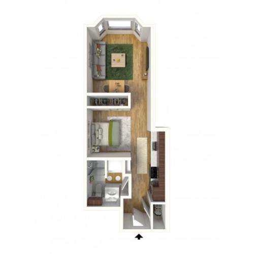 Woodlawn Studio Tabor View Lofts Apartments for Rent in East