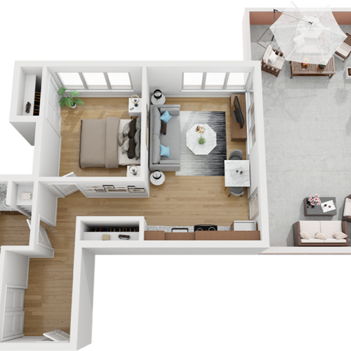 Tilikum Studio Division Street Lofts Apartments for Rent in East