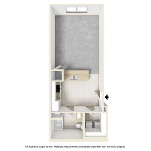 3x3 3 Bed Apartment Villages at Nathanael Greene