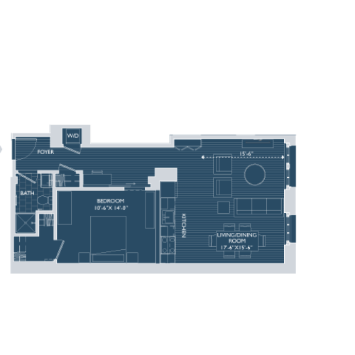 Floor Plan 5 | Apartments Seaport Boston | 381 Congress