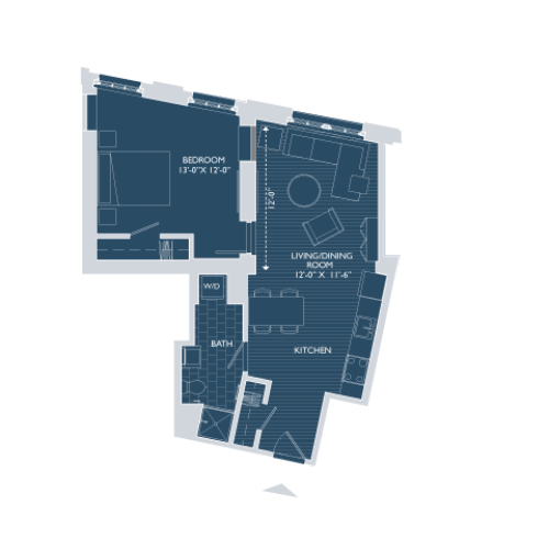 Floor Plan 2 | South Boston Apartments | 381 Congress