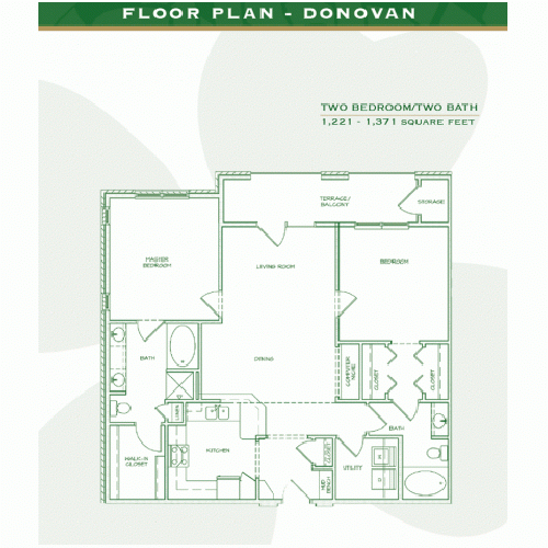 Kelly Park Apartments Overland Park Kansas Donovan Floor Plan