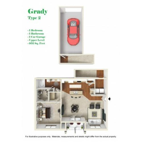 Kelly Reserve Apartments Overland Park Grady 2 Floor Plan