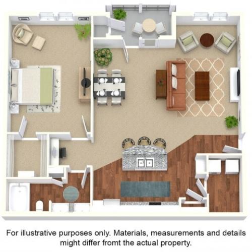 Rory Style 1 1 Bed Apartment Kelly Farms Apartments Columbia
