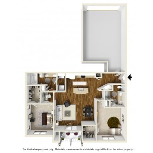 Teague Style 1 2 Bed Apartment Kelly Farms Apartments