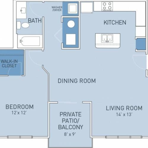 Floor Plan 8 | Ridge45 Apartments