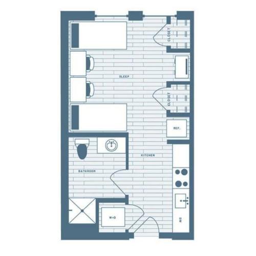 Studio (2 Residents)