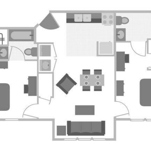 2 BEDROOM, 2 BATH