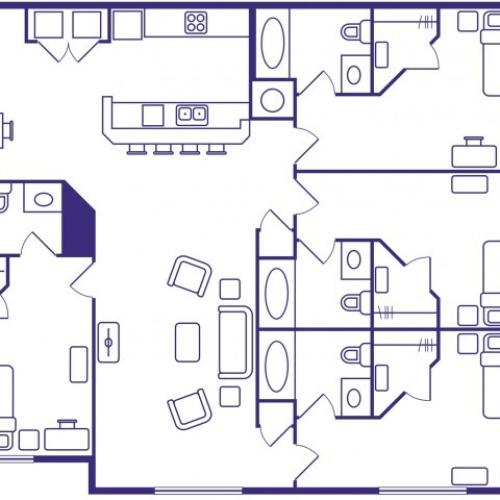 3 BEDROOM, 3 BATH 3 Bed Apartment Alight Baton Rouge