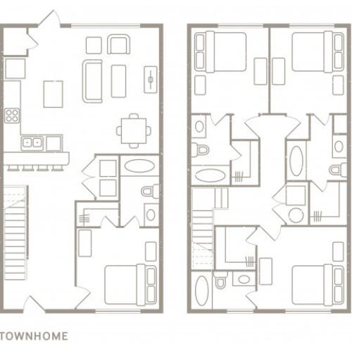 3 BEDROOM, 3 BATH APARTMENT 3 Bed Apartment Redpoint Baton Rouge