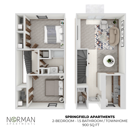 2bed flat at Springfield 2 Bed Apartment Norman Apartments